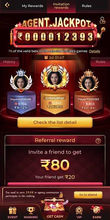 King777 Game app screenshot on mobile